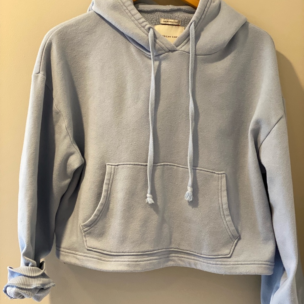 American Eagle Outfitters Sky Blue Hoodie